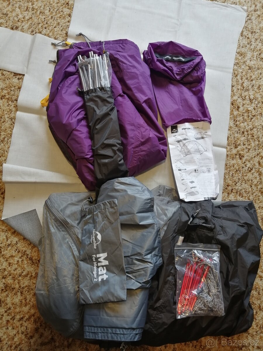ultralight stan Naturehike Mongar 2, 20D nylon 1,8kg - 4