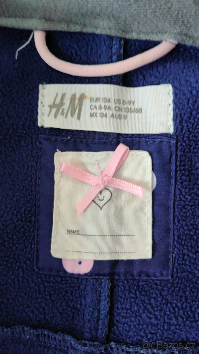 softshellová bunda H&M - velikost 134 - 4