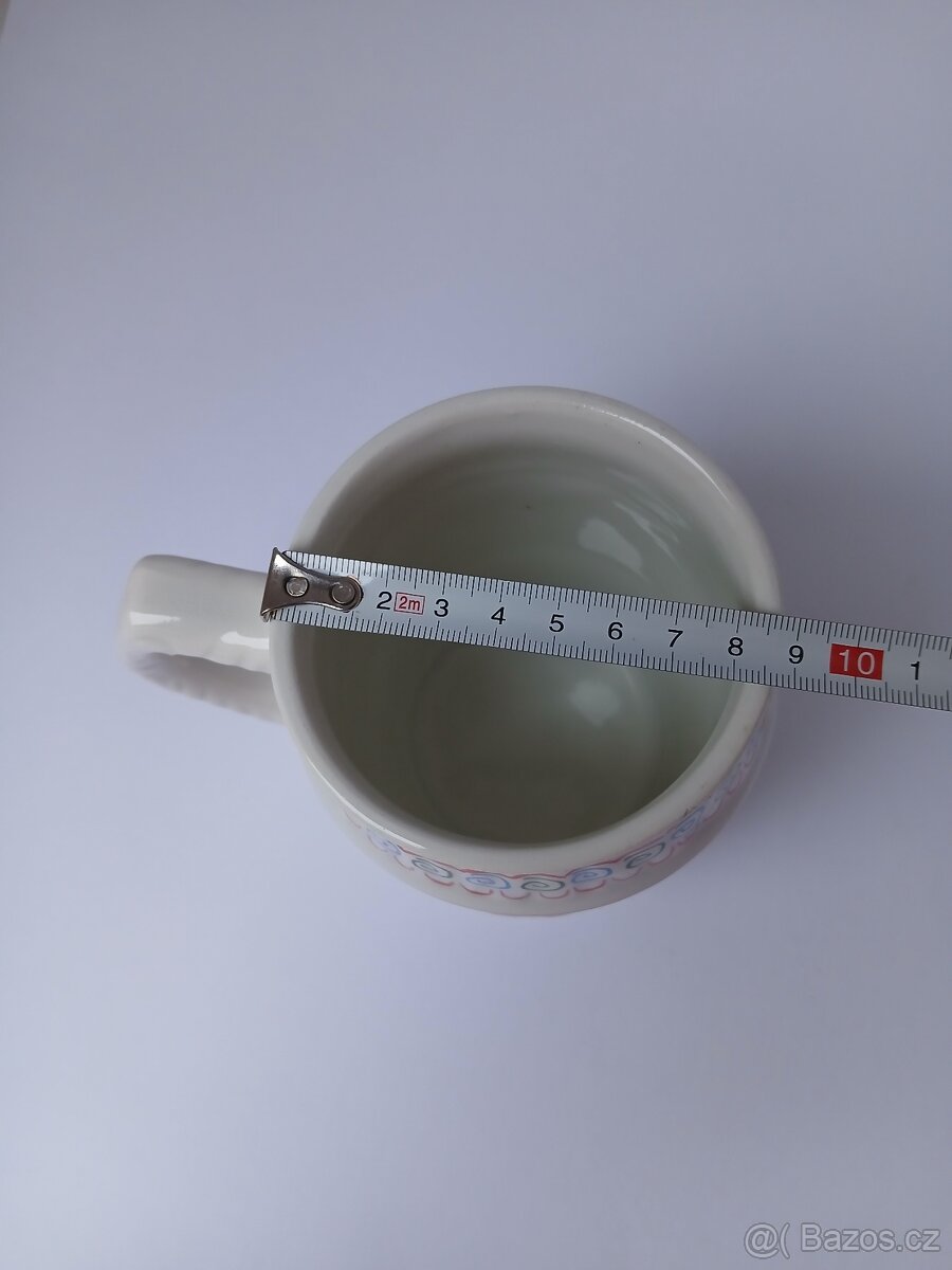Keramický malovaný půllitr - 4