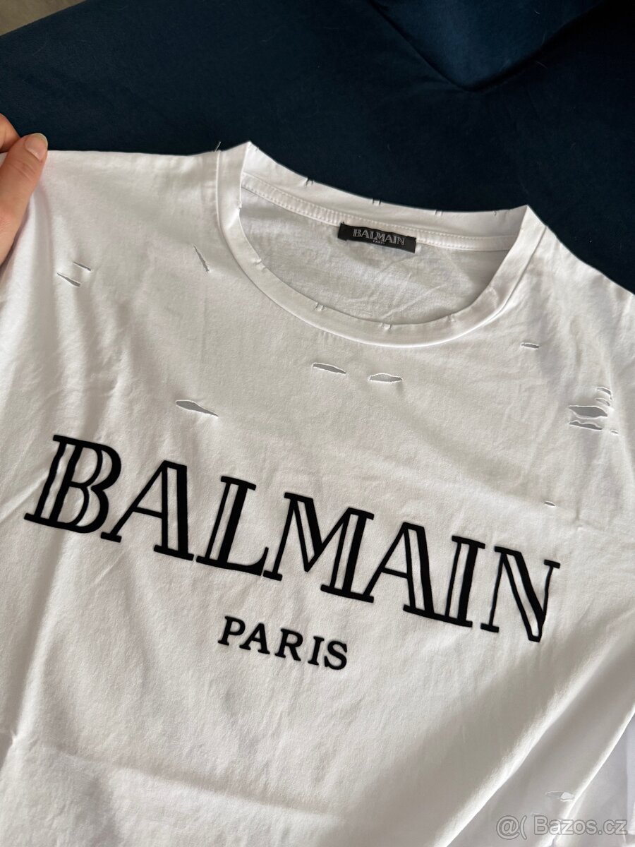 Bílé tričko Balmain - 4