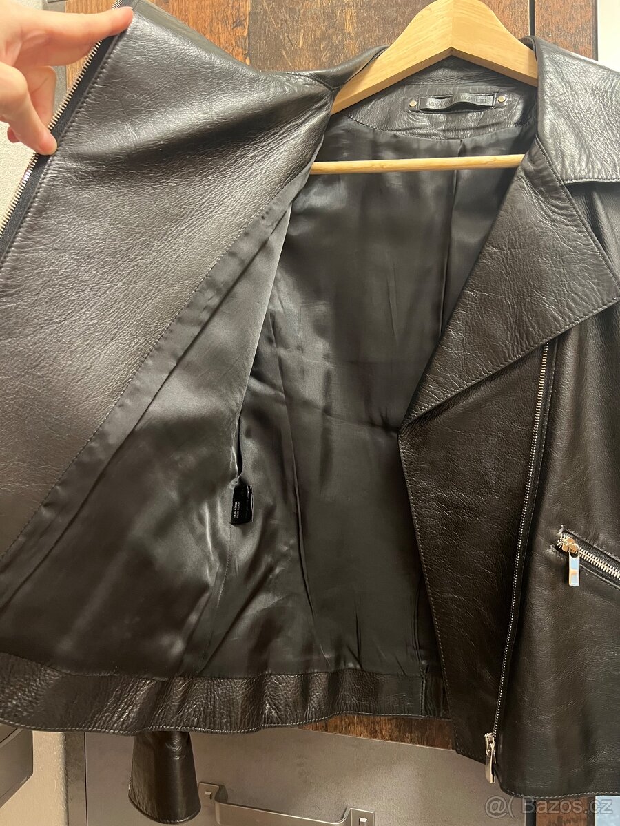 černá kožená bunda - 4