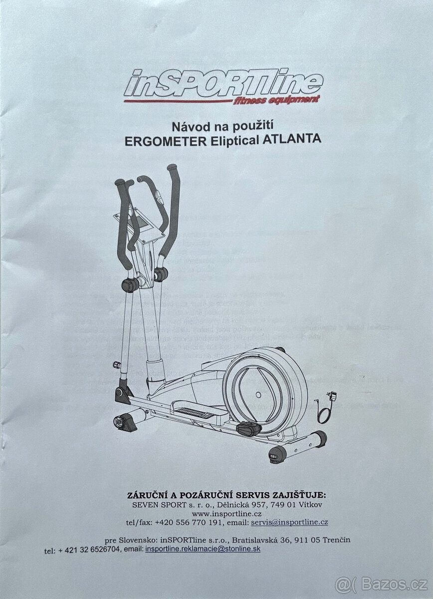 ERGOMETER Eliptical ATLANTA - inSPORTline - 4
