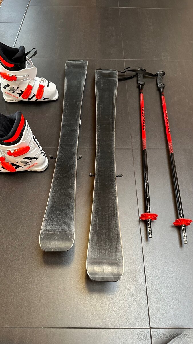 Dětský set Rossignol lyže, boty, hůlky - 4
