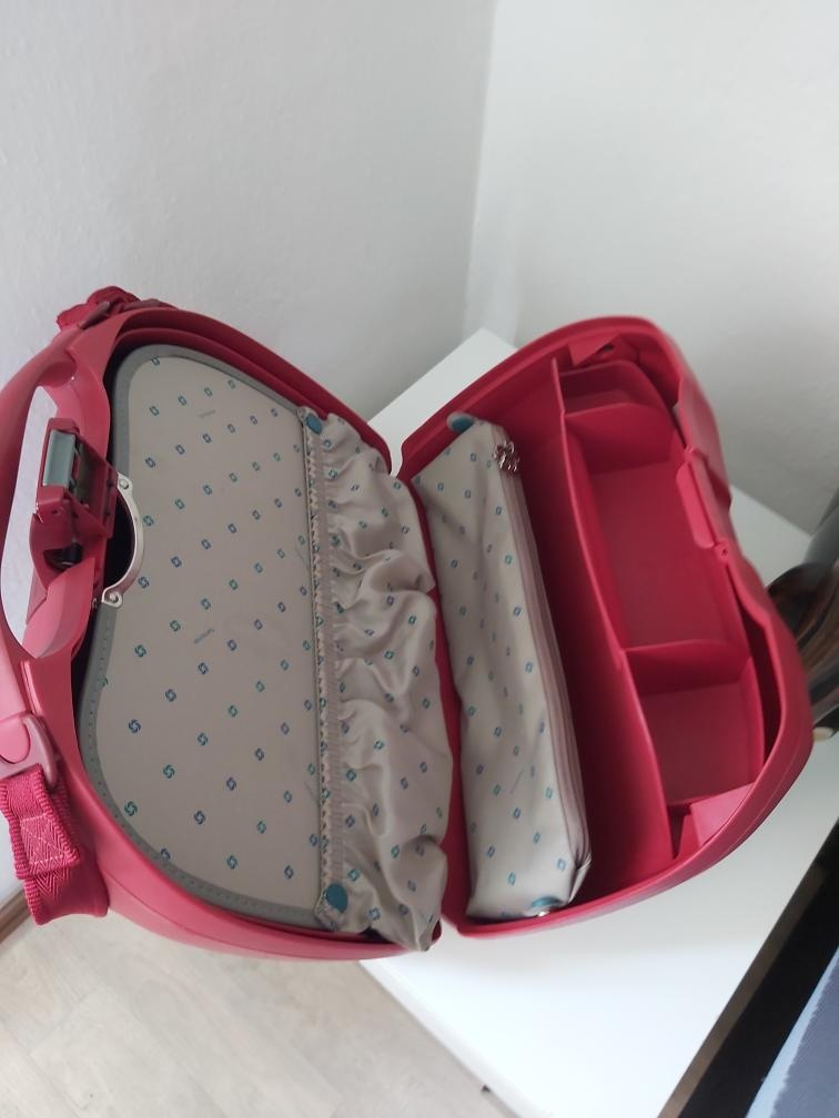 Kufřík Samsonite palubní zavazadlo,barva červená na kod - 4