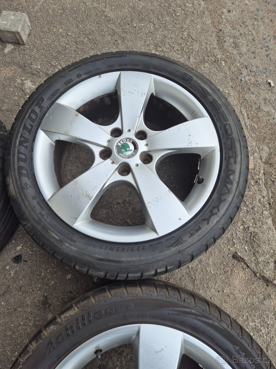 Orig.alu kola Škoda Pegasus 5x112R17"Et-54 - 4