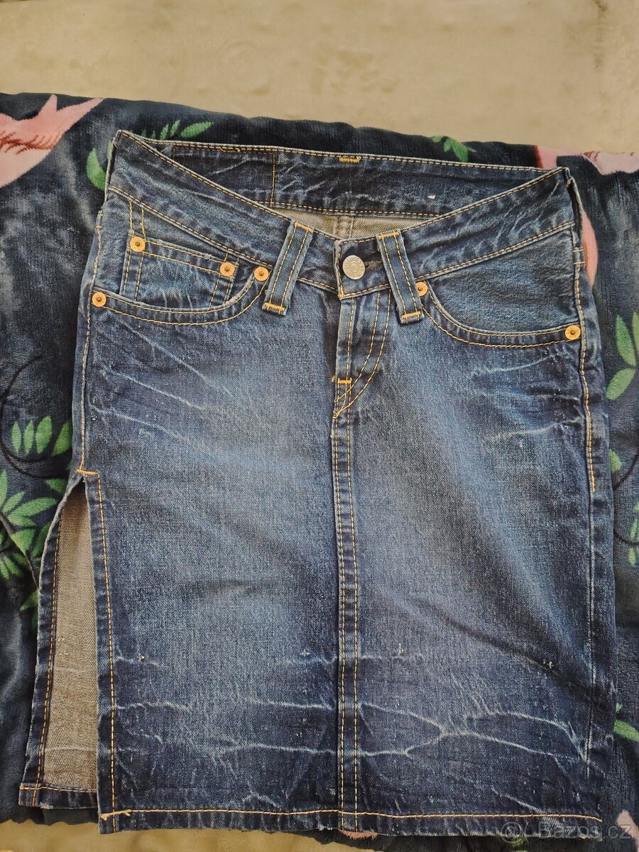 Džínová sukně Levi's - 4