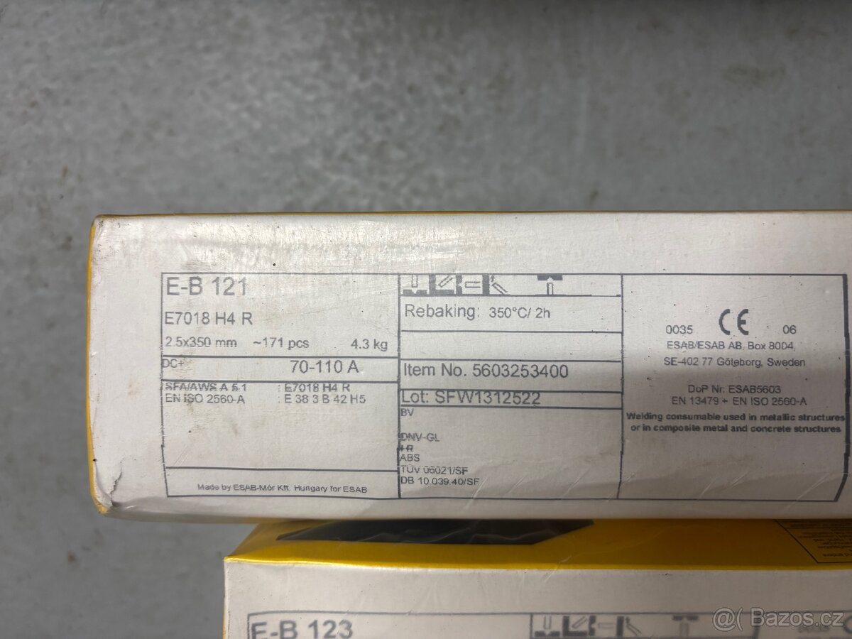 Esab elektrody 2,0 a 2,5 - 4