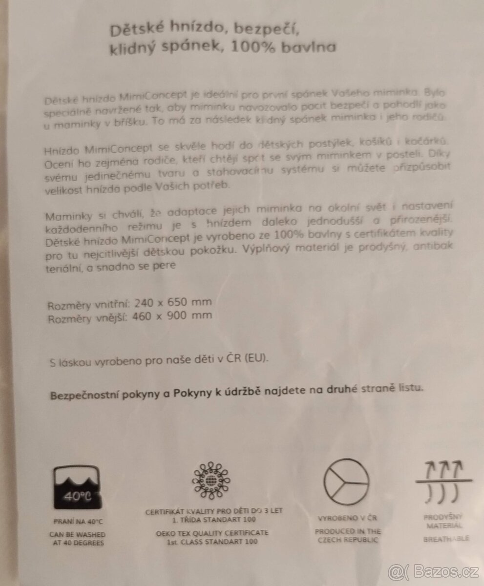 Hnízdečko pro miminko (chlapečka) MimiConcept - 4