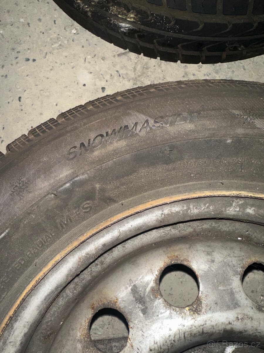 Disky s pneu 5Jx13 ET41 4x108 pneu 175/70R13 zimáky - 4