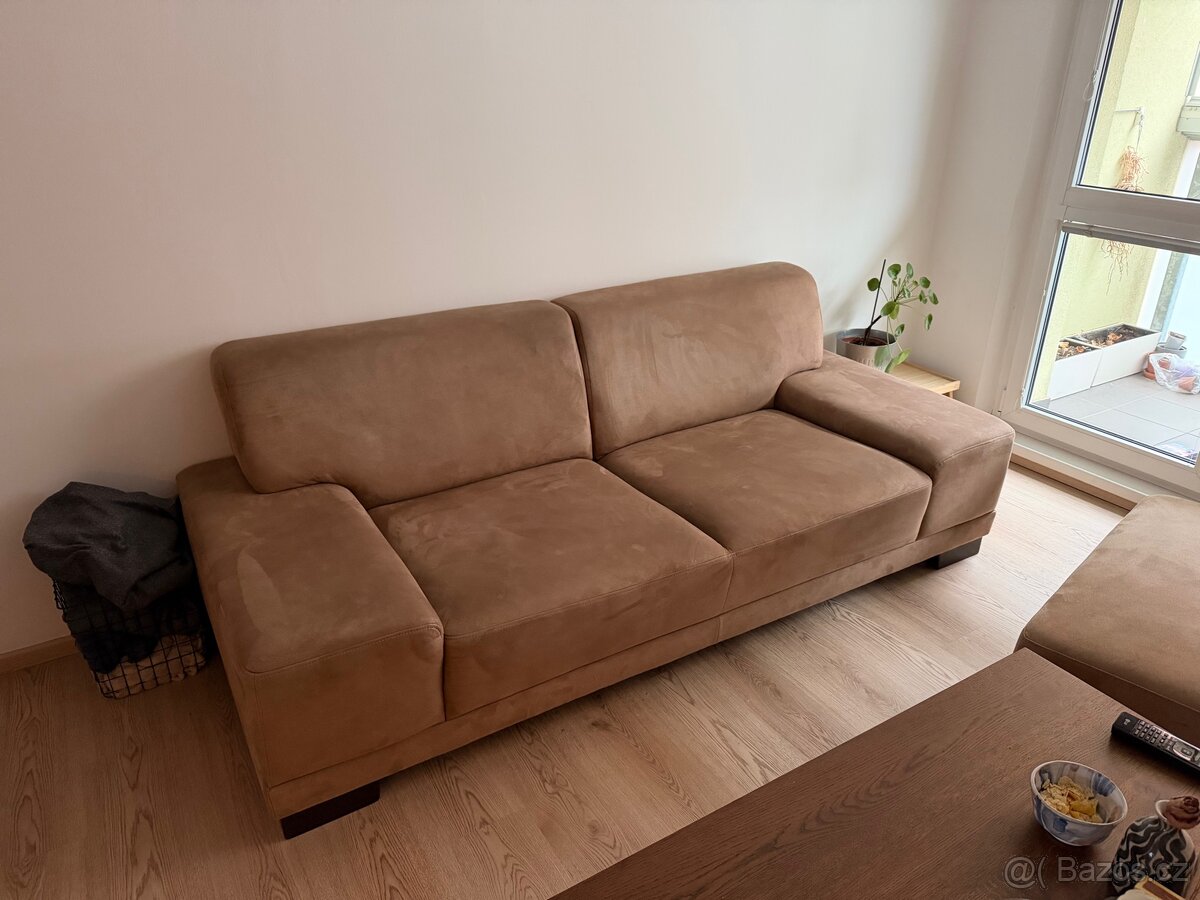 Hnědá sedačka 210x90cm - 4