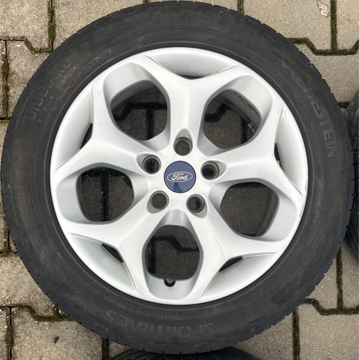Alu kola Ford, 5x108, R16, ET50, letní pneu - 4