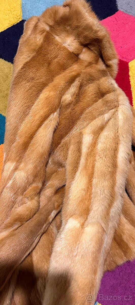 Luxusní dámský kožich-liška -100% leather pravá kožešina 42 - 4