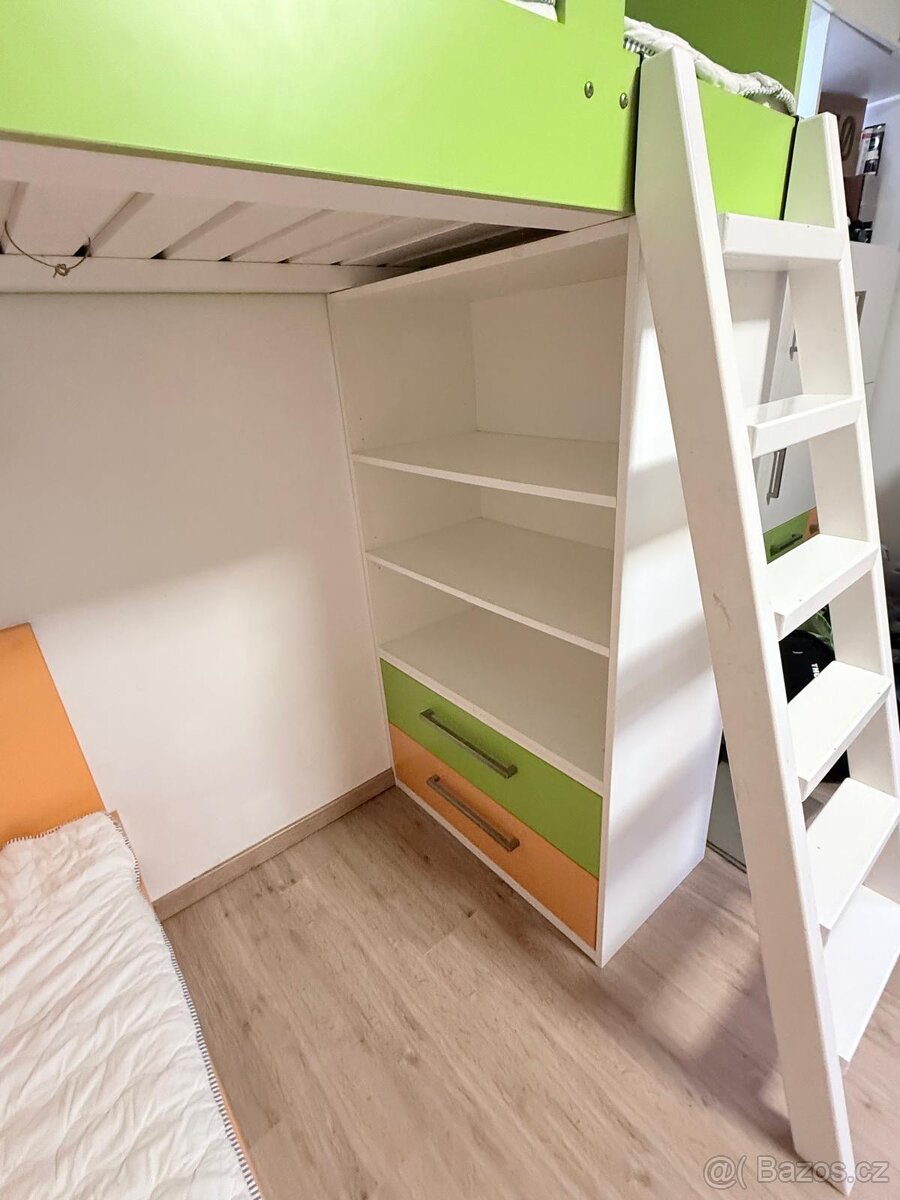 Dětská rohová postel - tvar L - 4