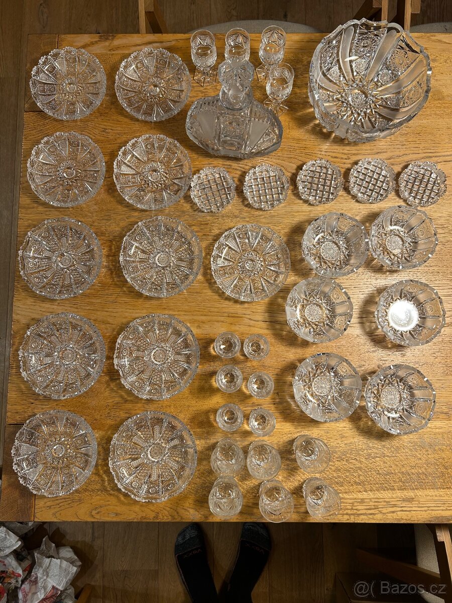 Bohemia crystal - sada ručně broušeného křišťálu. - 4