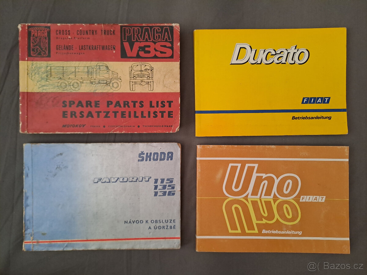 Škoda, Praga, Ford, Fiat, ZIL originální katalogy a příručky - 4