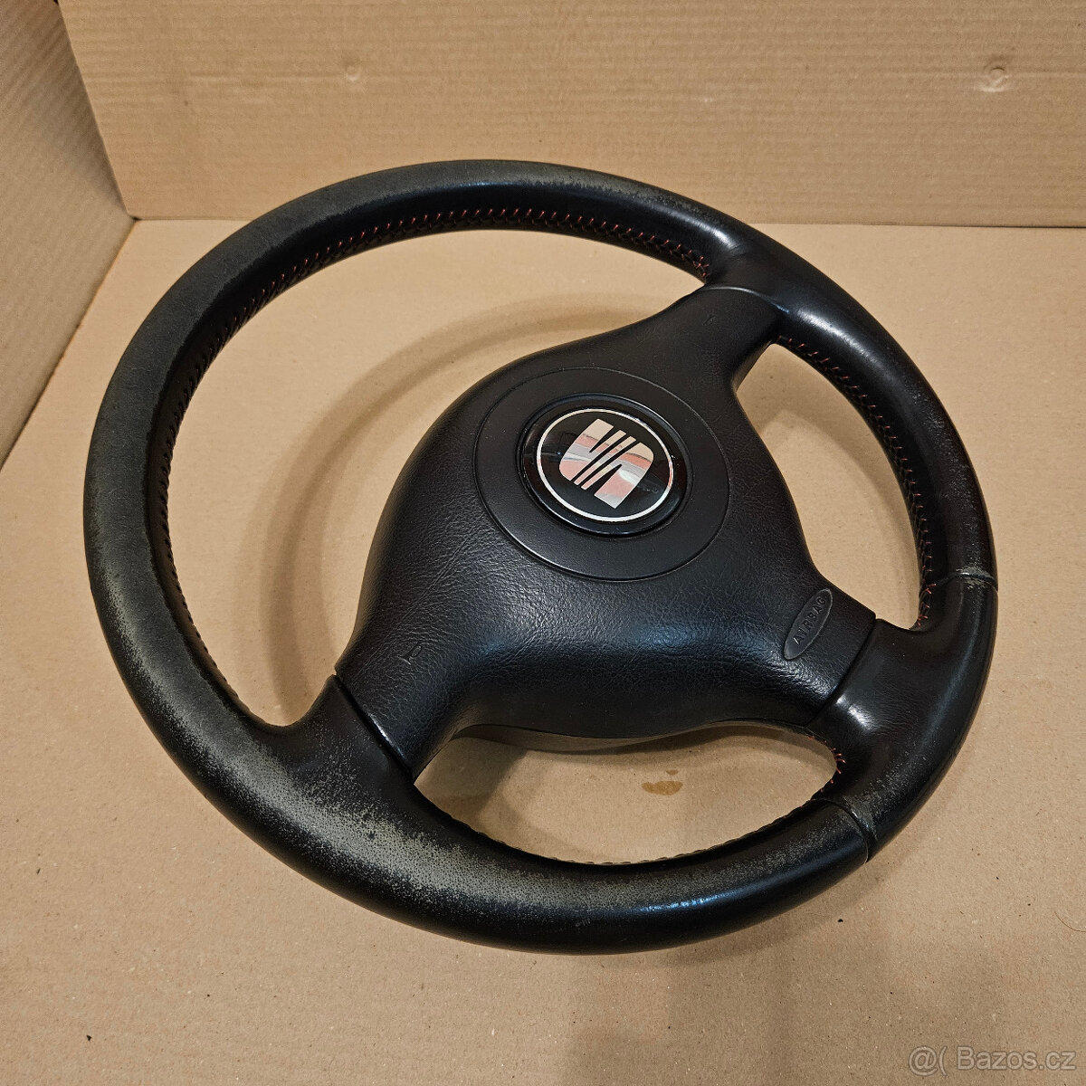 VW Golf Passat tříramínko kůže volant + airbag - 4