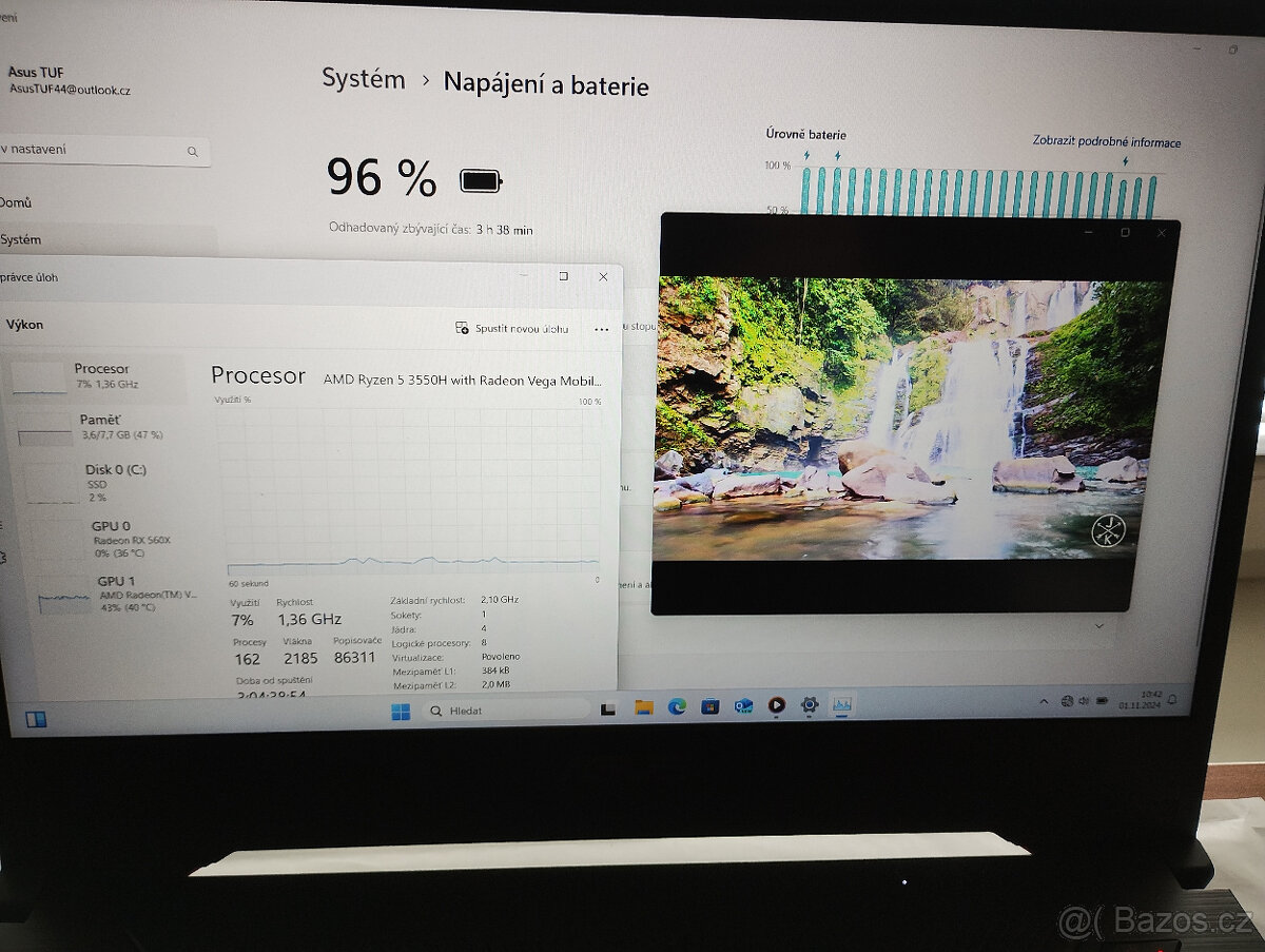 baterie B31N1726 pro herní notebooky Asus ROG a TUF (3hod) - 4