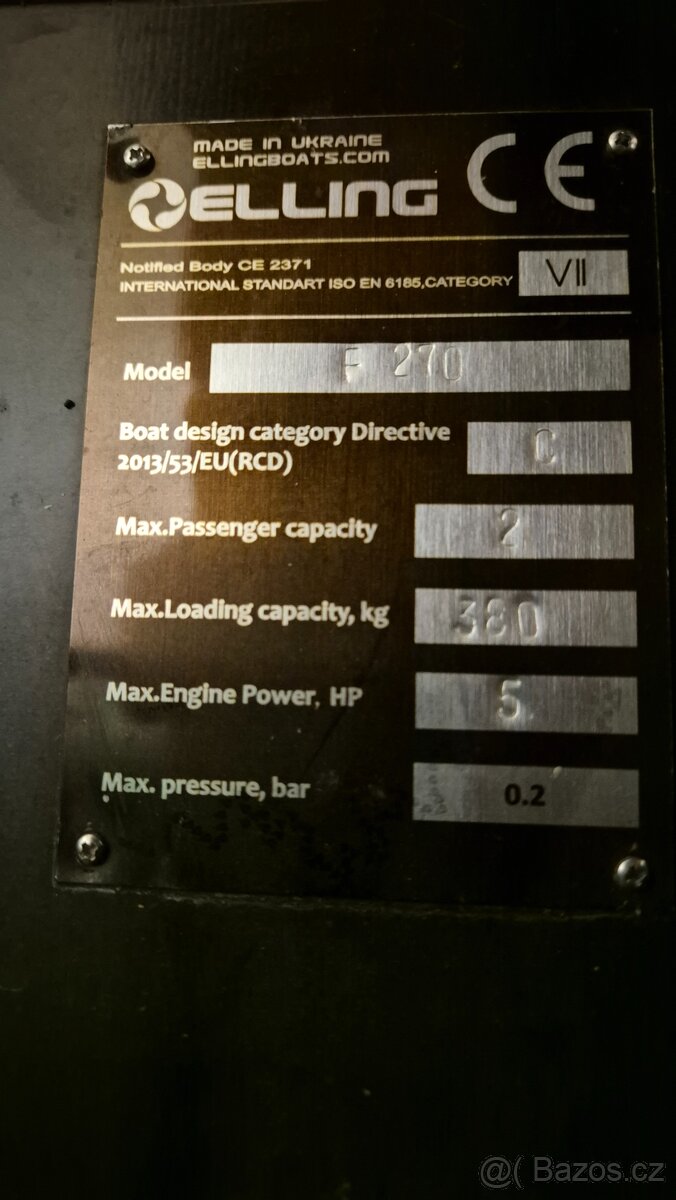 Člun Elling Forsage 270 - 4