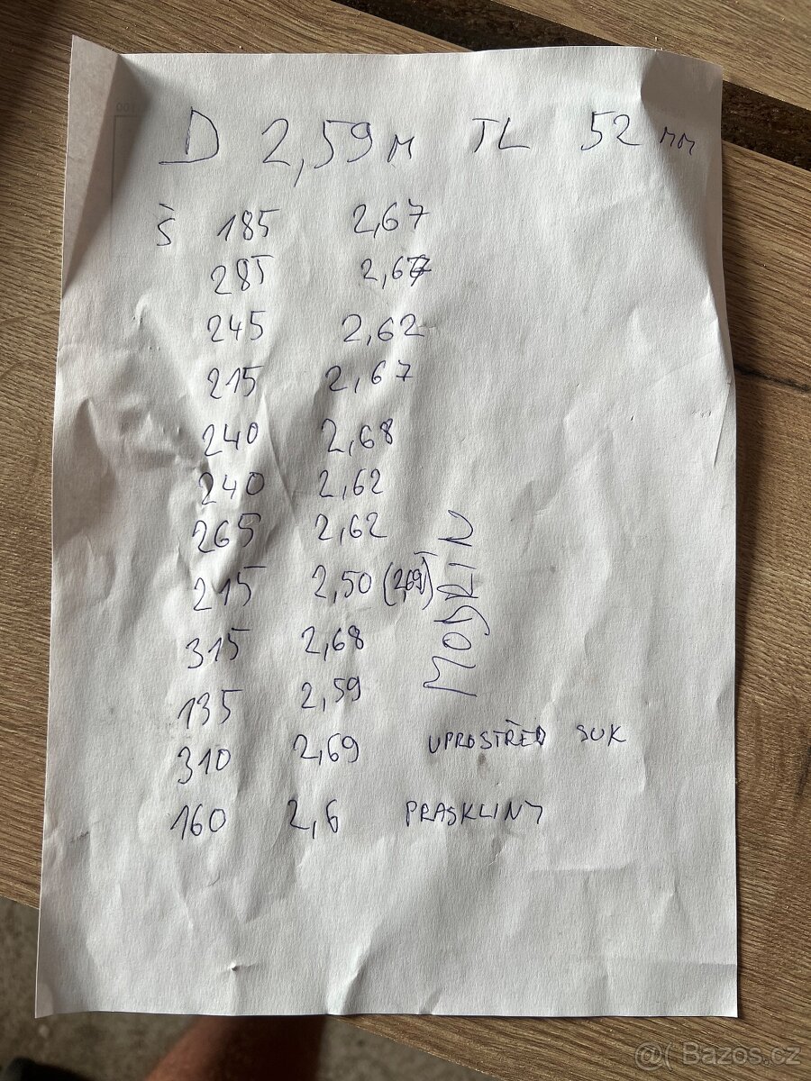 Modřín ošny/ prkna 52mm - 4