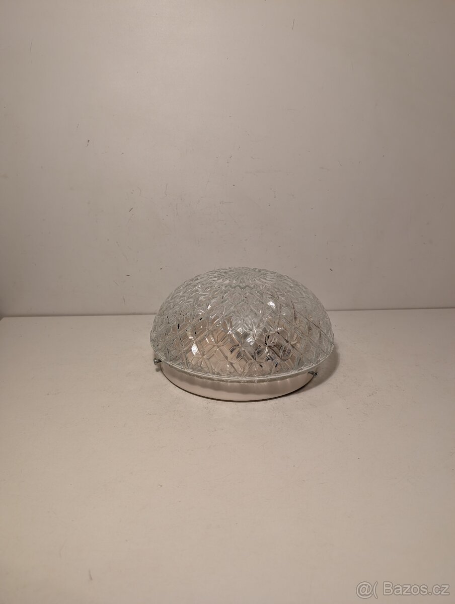 pěkný funkcionalistický nízký retro lustr, stropnice, lampa - 4