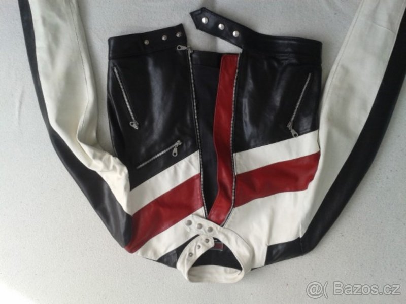 LUXUSNÍ KOŽENÁ SPORTOVNÍ BUNDIČKA vel.M-SLEVA - 4