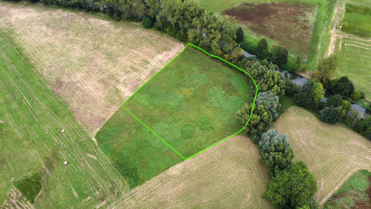 Prodej louky u řeky Metuje 3 641 m², ideální pro rybáře - 4