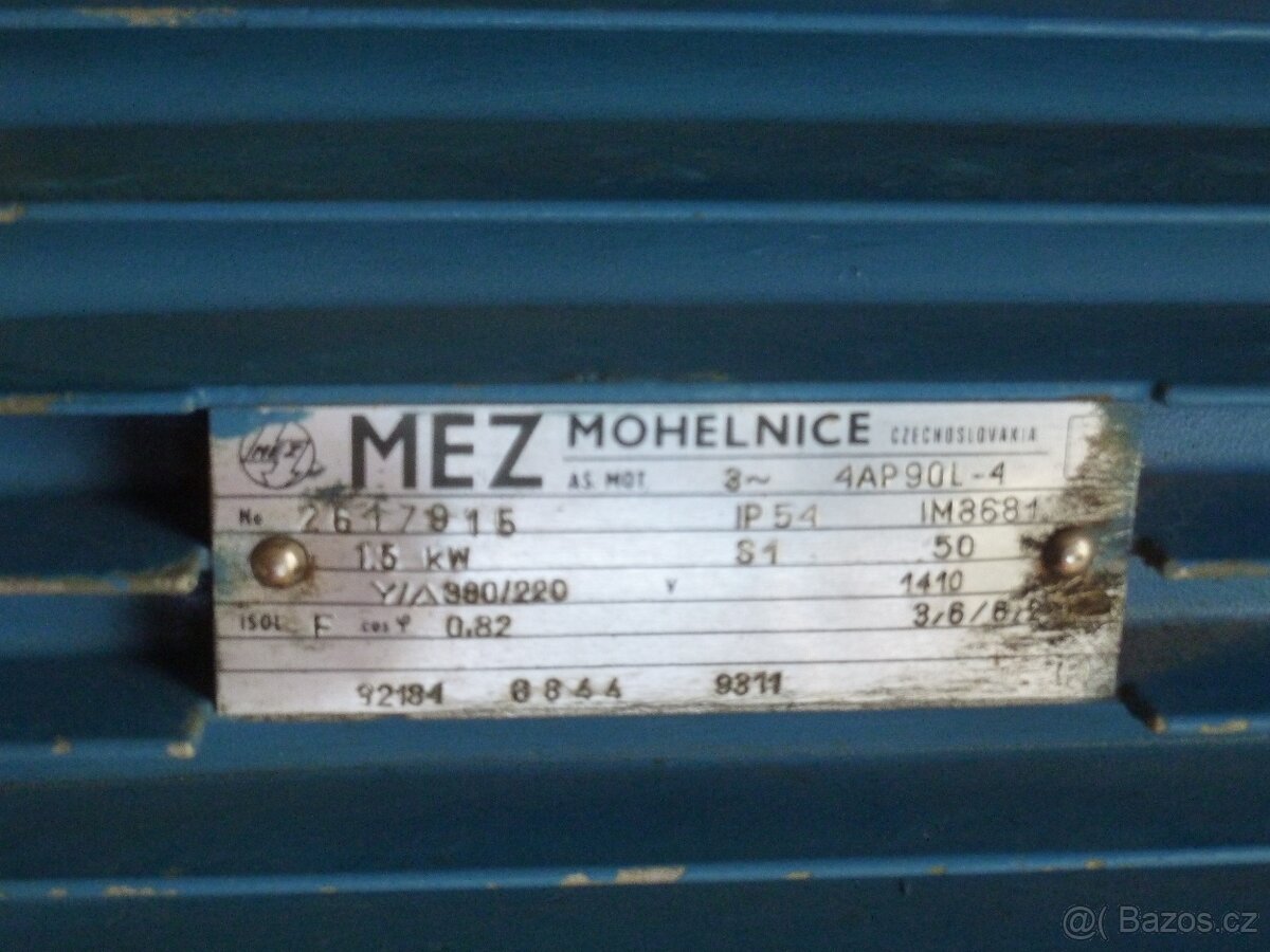 elektromotor přírubový 380V/1,5kw/1410ot./min - 4