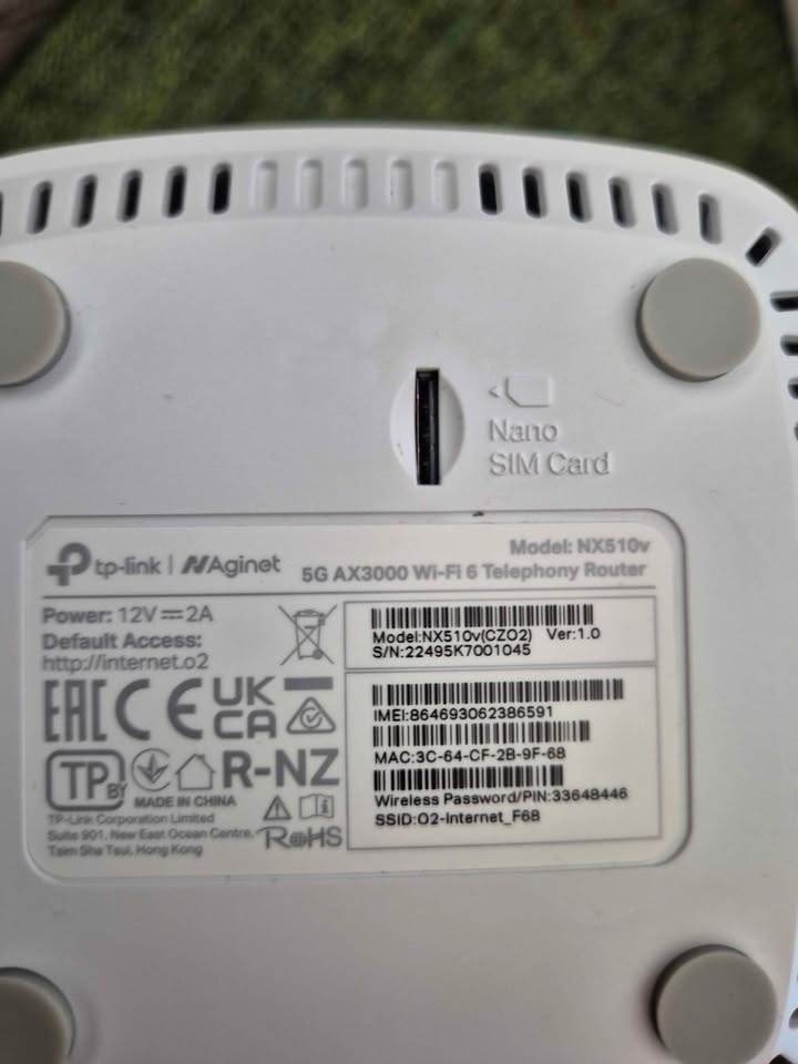 O2 TP-Link 5G Modem NX510vZ2 - 4