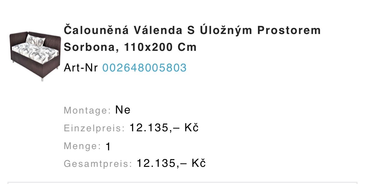 Čalouněná postel s úložným prostorem - 4