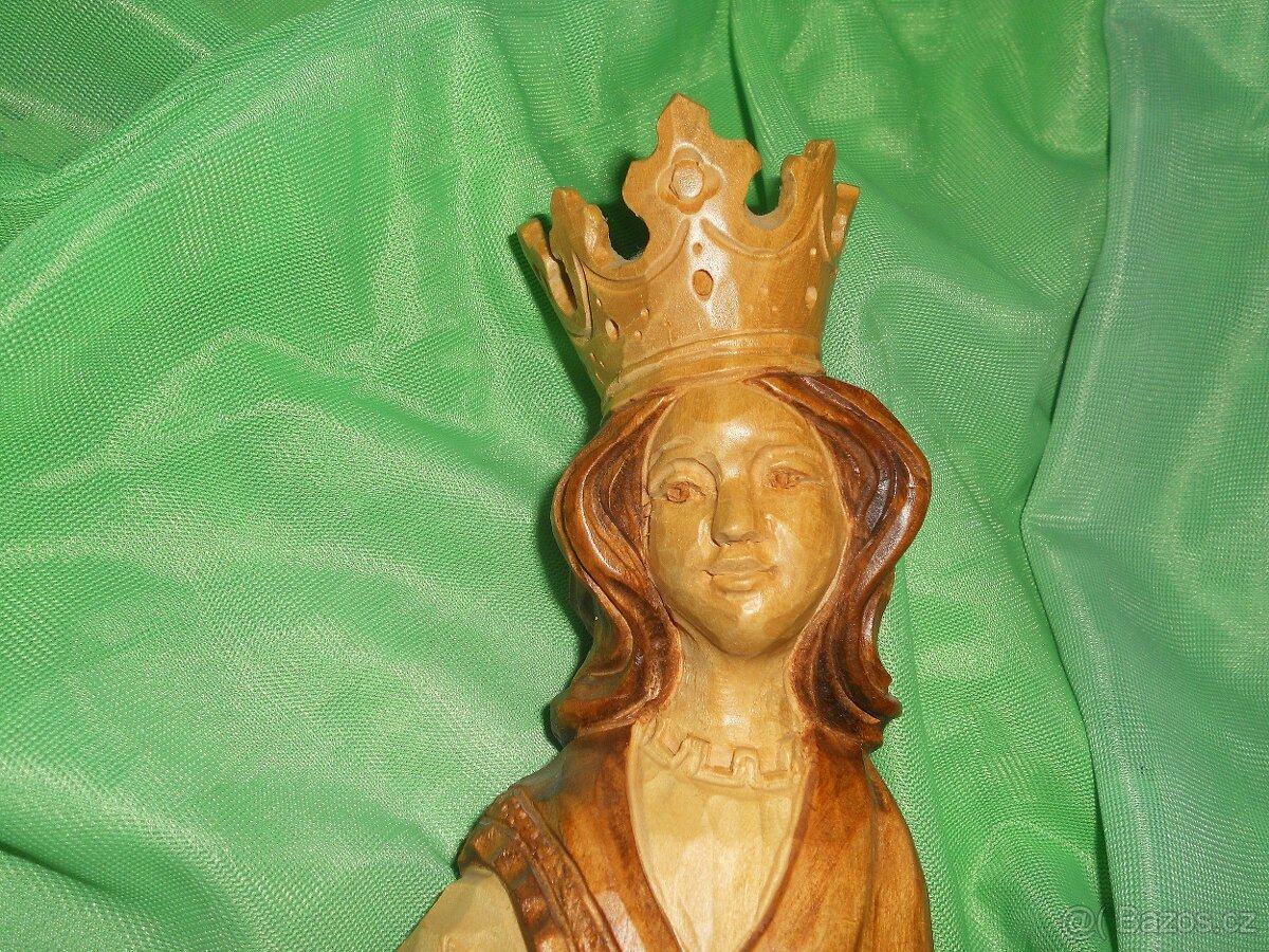 Dřevěná socha sv. Kateřina - 4