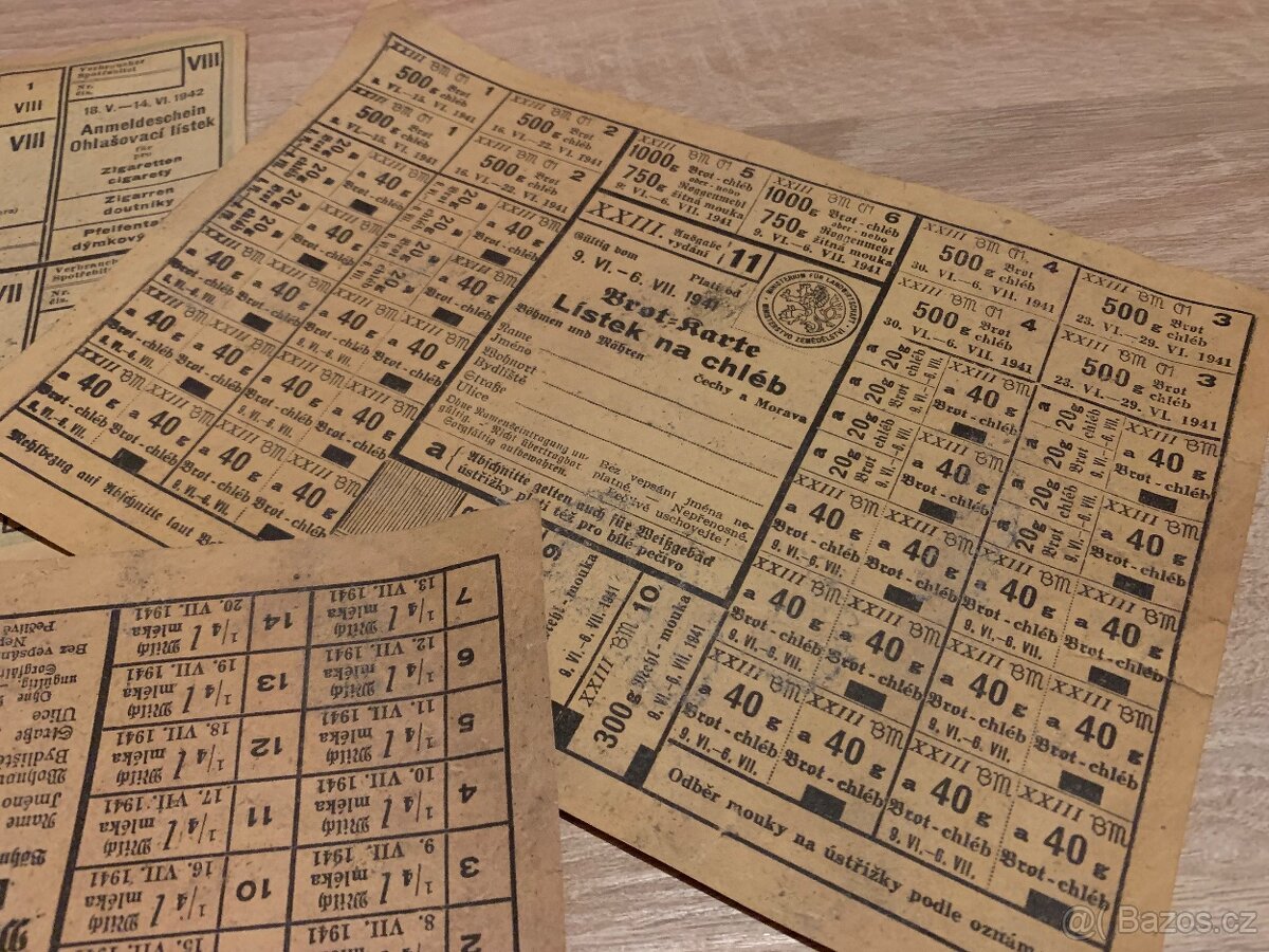 Potravinové lístky (3 ks) - 4