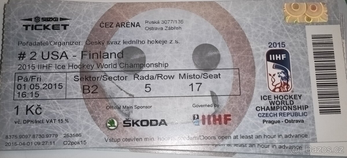 MS 2015 v Hokeji: USA-Finsko - 4