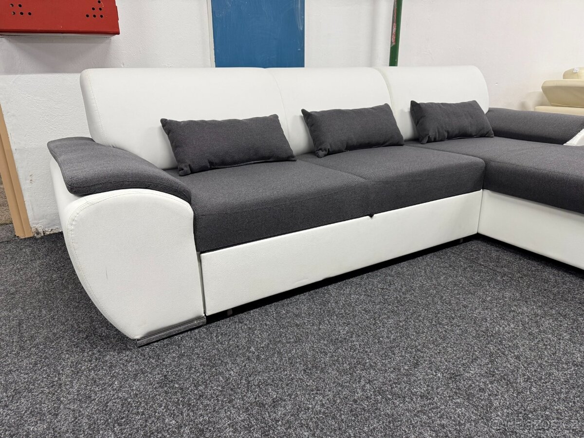 Sedací souprava rohová - rozkládací - NEPOUŽITÉ - 4