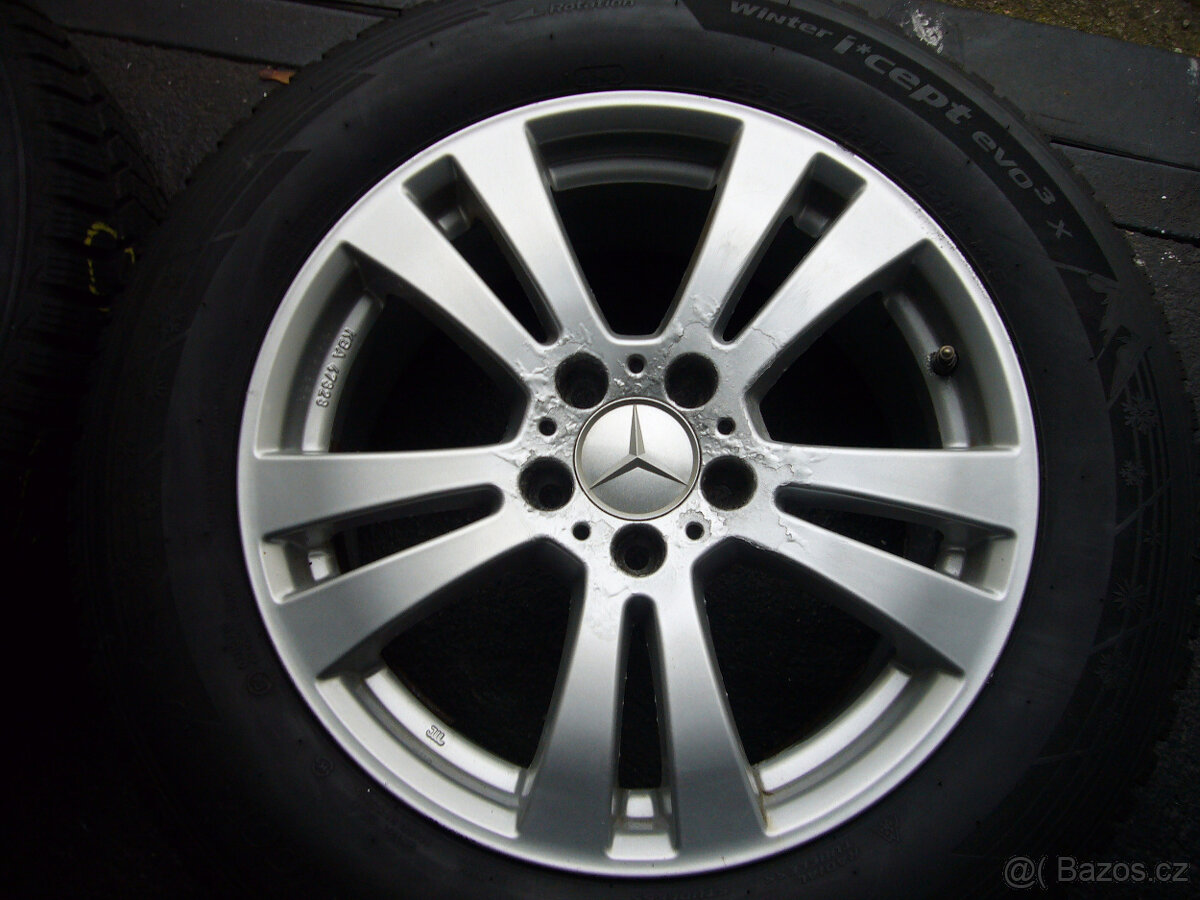 ZIMNÍ ALU KOLA orig.MERCEDES GLK 17" 5x112 7,5" et-47, - 4