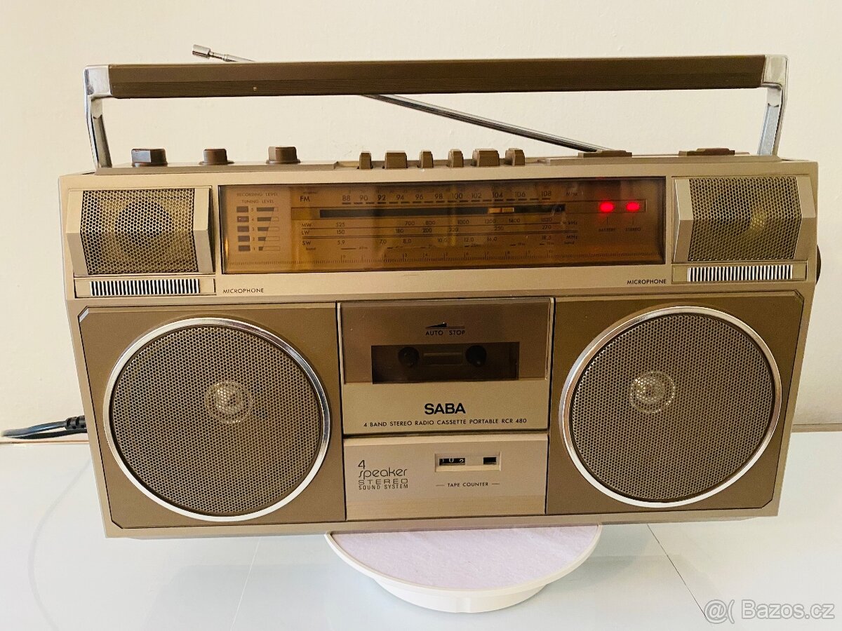 Radiomagnetofon Saba RCR 480, rok 1983 - 4