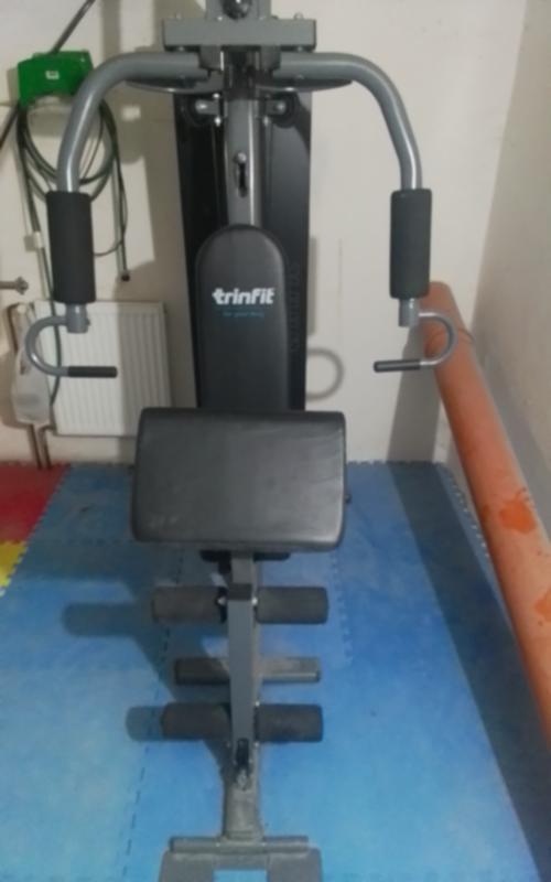 Posilovací věž+ Bench press lavice+ Zvaží+Jednoručky - 4