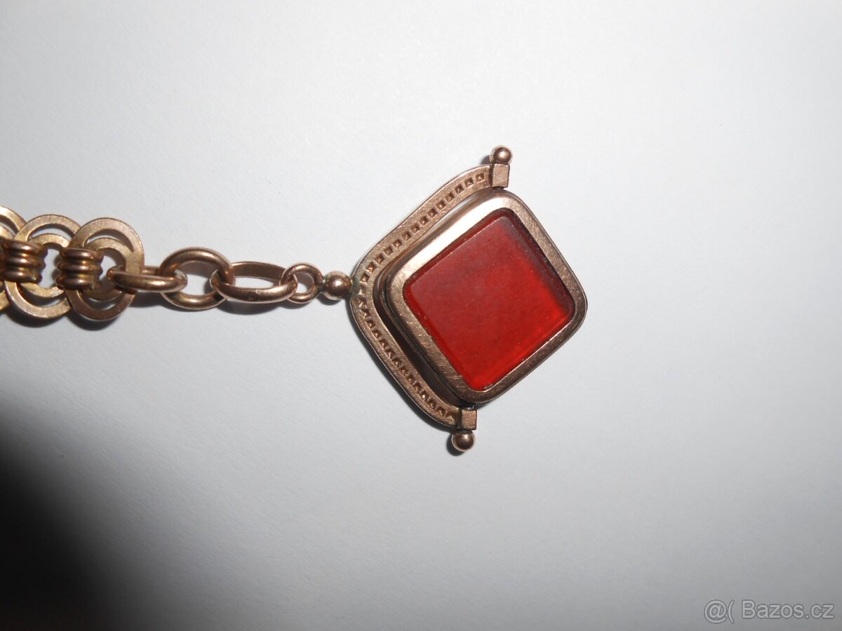 RETRO šatlen na hodinky s přívěškem - vyraženo AMERIKANE - 4