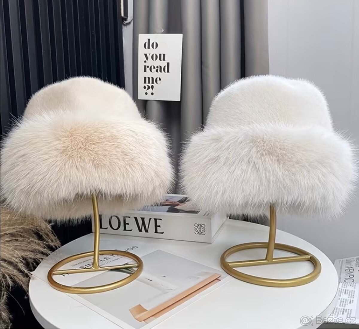 Zimní čepice z umělé kožešiny - 4