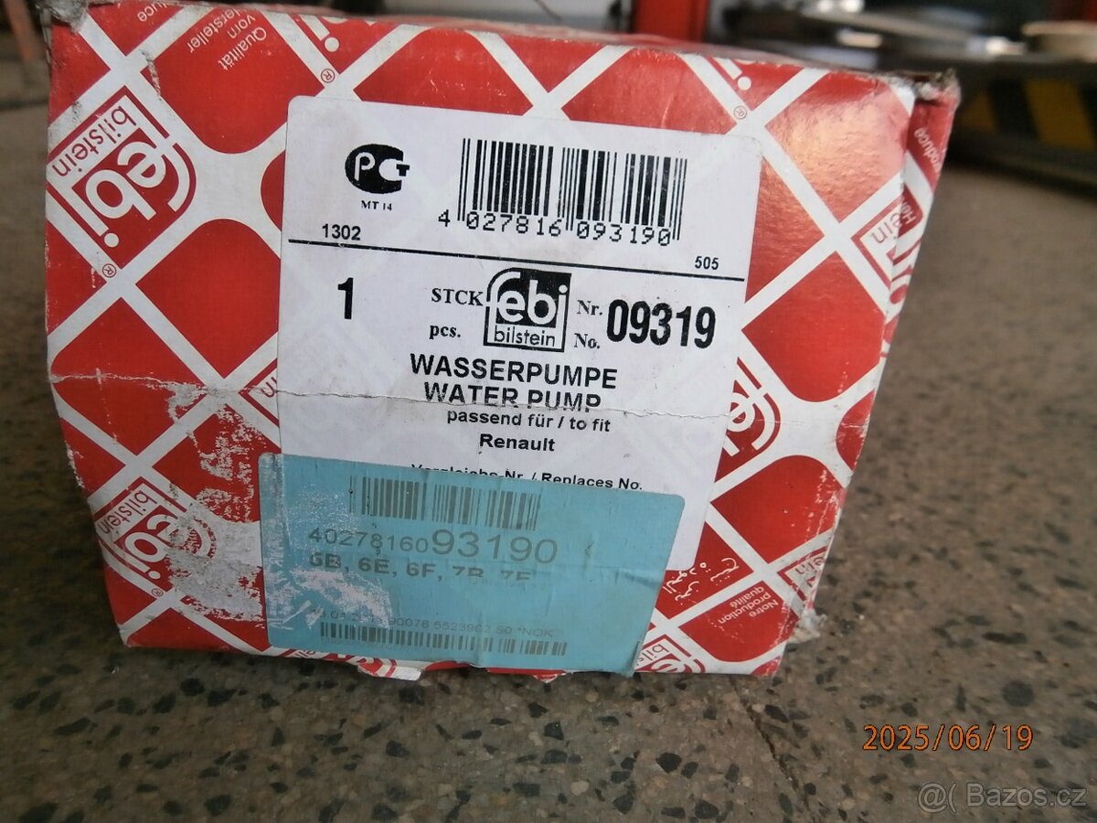 Vodní pumpa Febi 09319 Renault Opel - 4