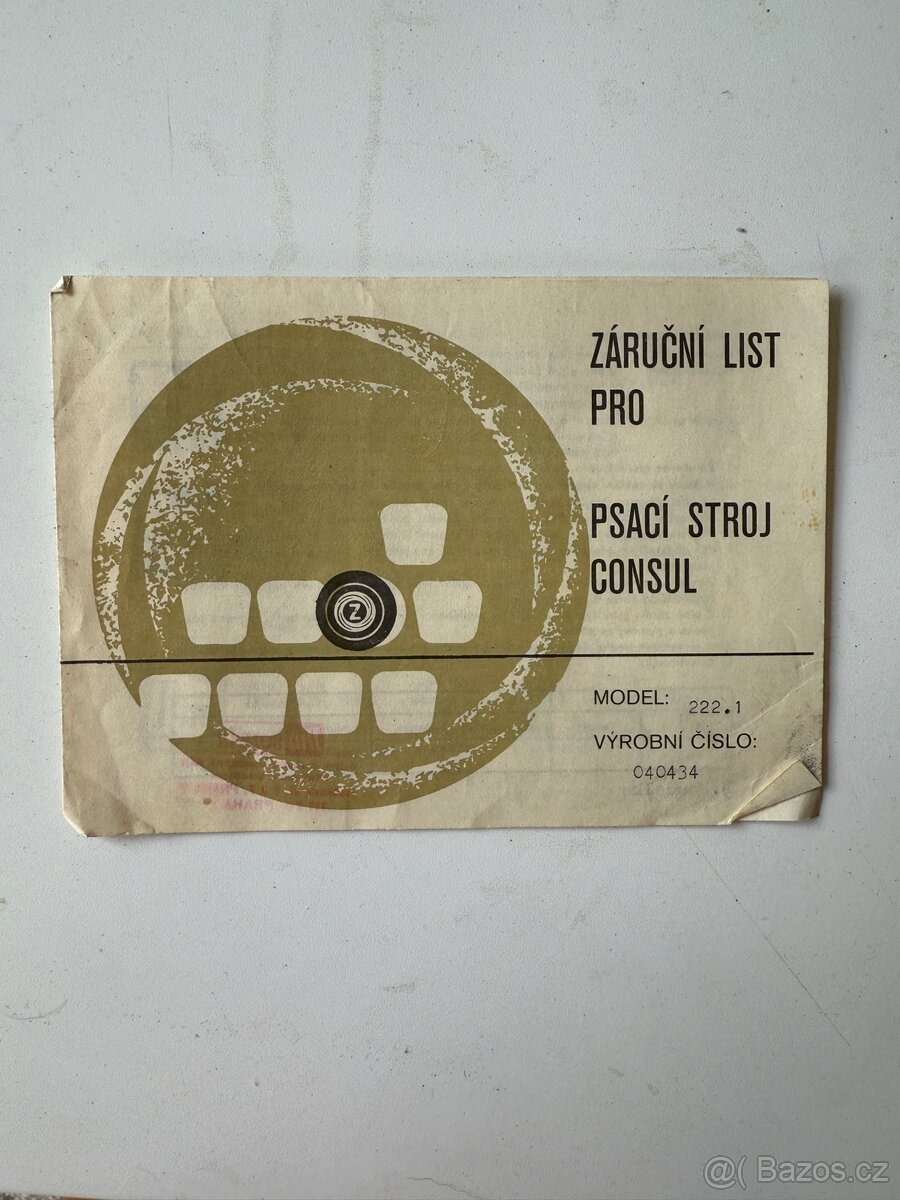 Psací stroj Consul - 4