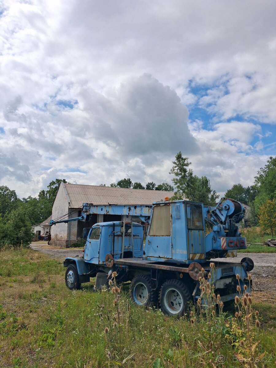 Autojeřáb - Praga V3S AD 080 - 4