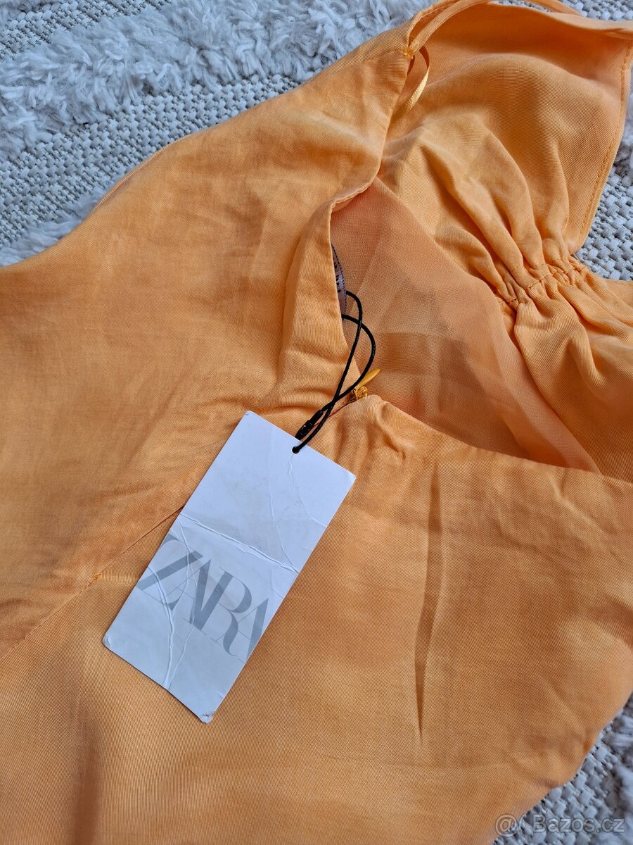 Oranžové Šaty zara - 4