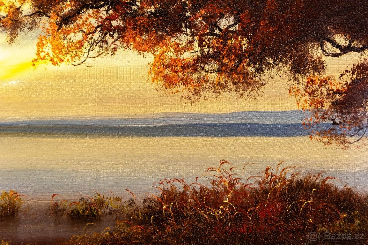 Neziderské jezero, sign.Leon, 1130 × 460 mm - 4