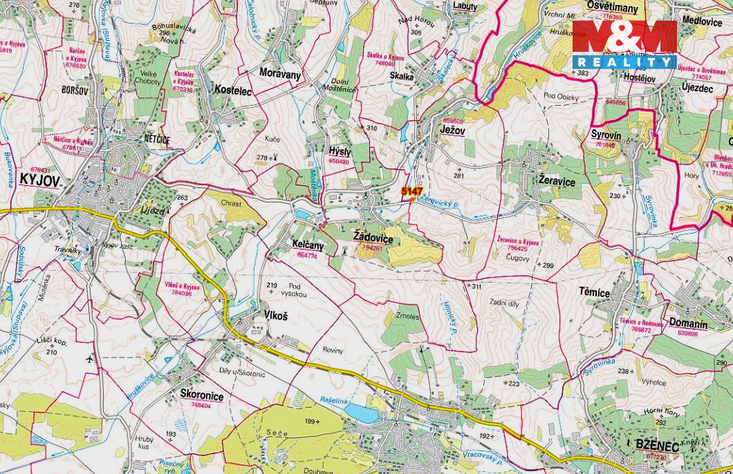 Prodej pole, 430 m², Ježov - 4