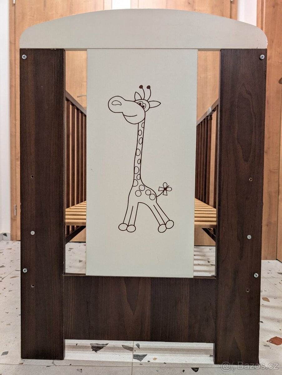 Dětská postýlka dřevěná 120x60 cm - 4