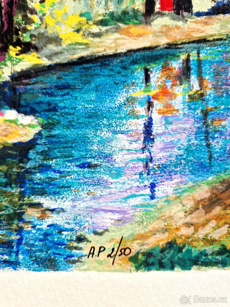 DIMITRI POLAK - (Serigrafia) , podpísaná (impressionizmus) - 4