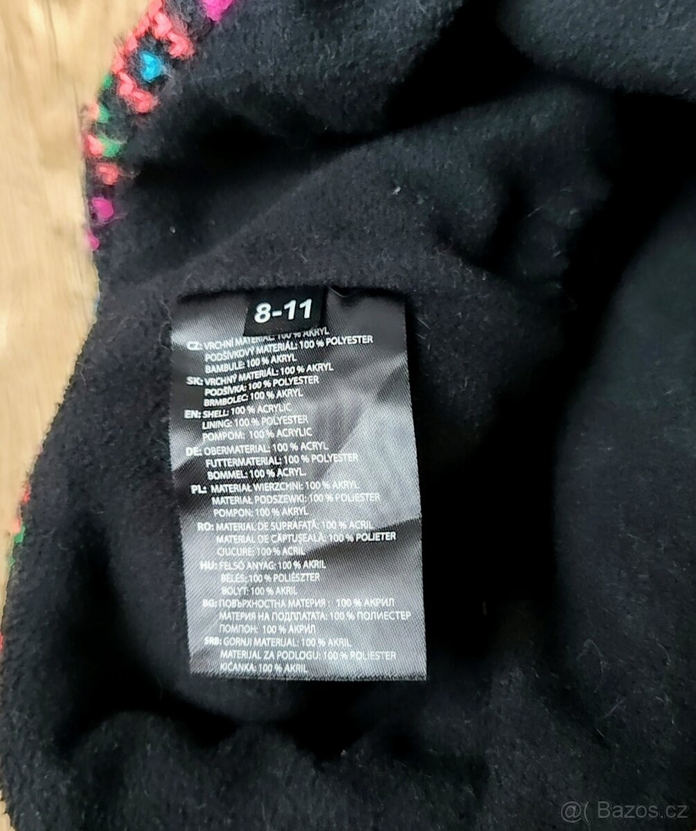 Prodám dívčí čepice a šálu 5-11 let - 4