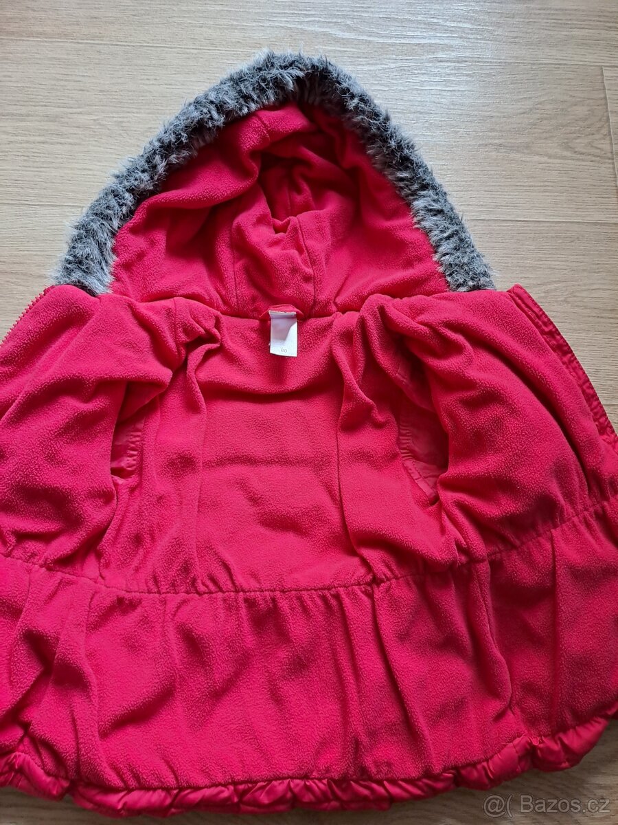 Dívčí zimní bunda C&A, vel.80 - 4