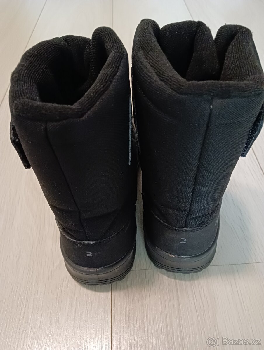 Zimní nepromokavé boty Decathlon, vel. 36 černé - 4