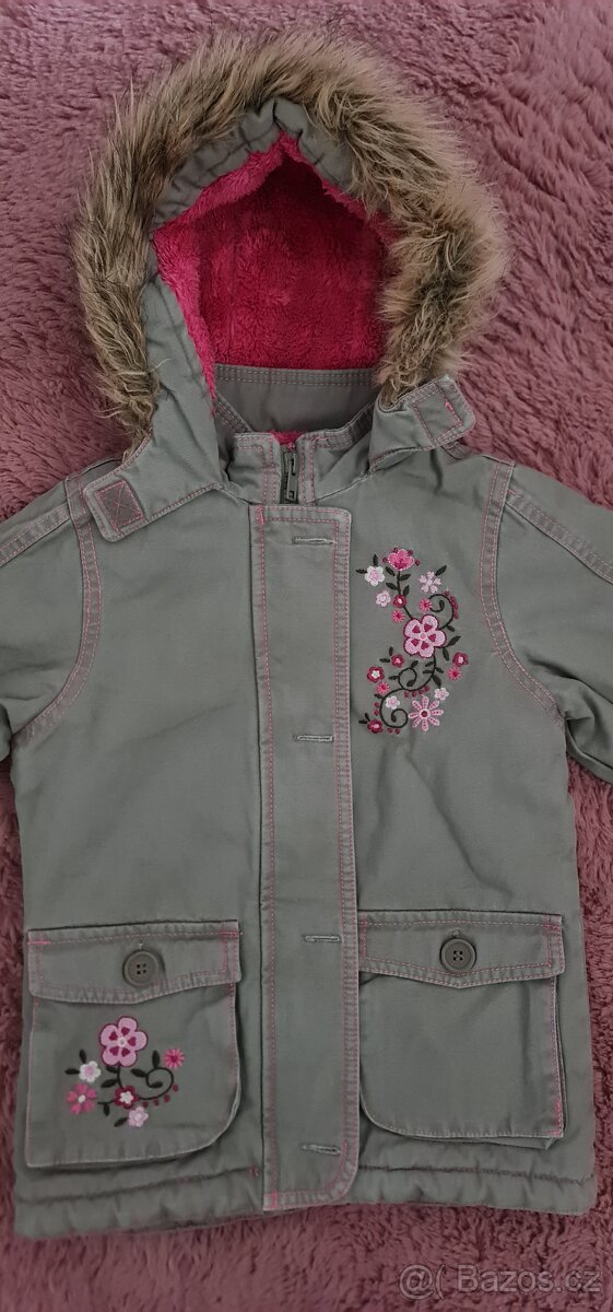 dívčí zimní bunda/kabát CHEROKEE vel. 92 + zdarma papuče - 4